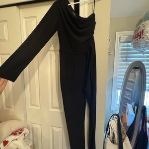 Elegant one Sleeve Black Jumpsuit